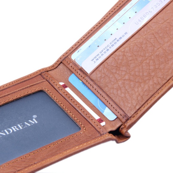 Scorpion Engraved Leather Bifold Men Wallet - Picture 3 of 8